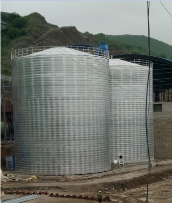 神农架粮食钢板仓的安装全过程不用热焊接